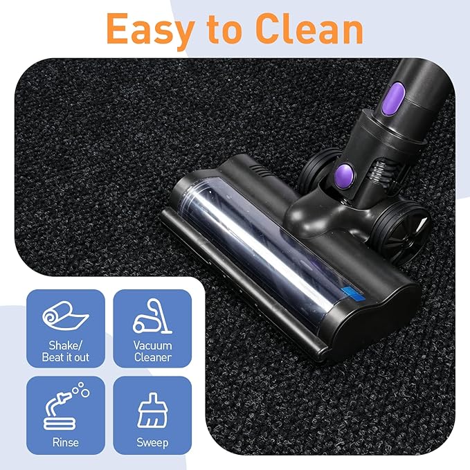 Front Door Mat Indoor Outdoor Entrance, 2ft x 10ft Non Slip Custom Size Outdoor Mat, Commercial Easy Clean Door Mat, Low-Profile Doormat Welcome Floor doormats, Resist Dirt for Front Door Patio Decor