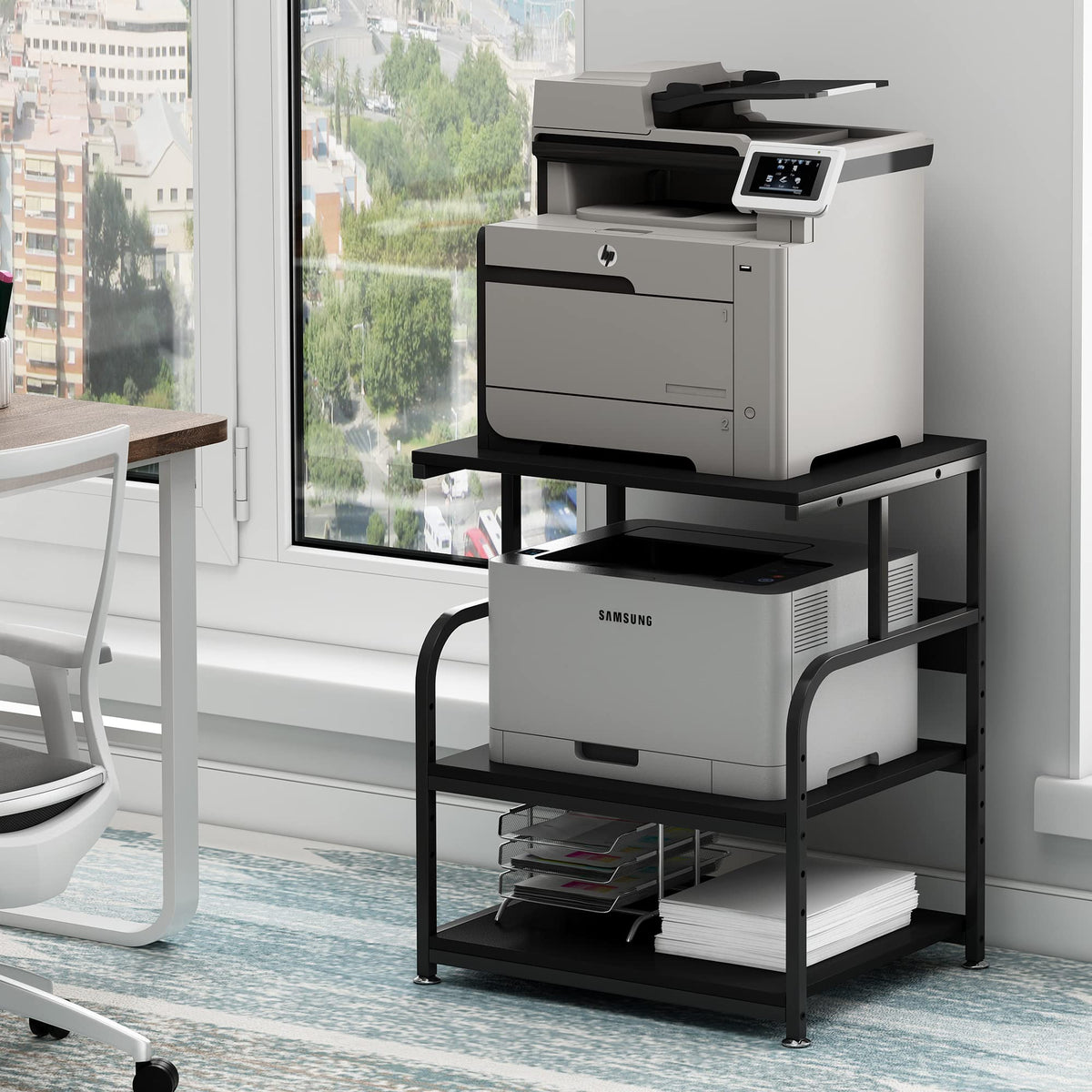 Fannova 23.6"x18.9"x30" Large Printer Stand | Home Organization - Image 1