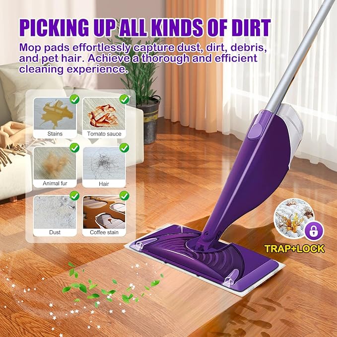 80 Pack Wet Jet Pads for Swiffer Wet Jet Spray Mop - Disposable Wet Jet Refills for All-Purpose Multi-Surface Hardwood Floor Cleaning, 4 Layers Thickened & Durable | Heavy-Duty Absorbent | Sticky