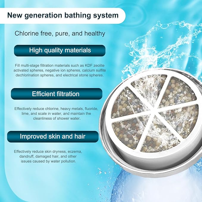 Compatible with Beati Faucet Bathtub Tub Faucet Filter, hard water softening filters, 3Pack