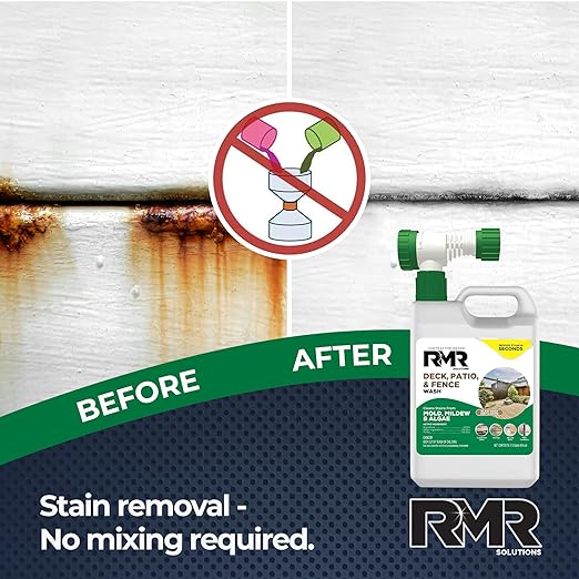 RMR Deck, Patio & Fence Wash - Commercial Grade Outdoor Stain Remover