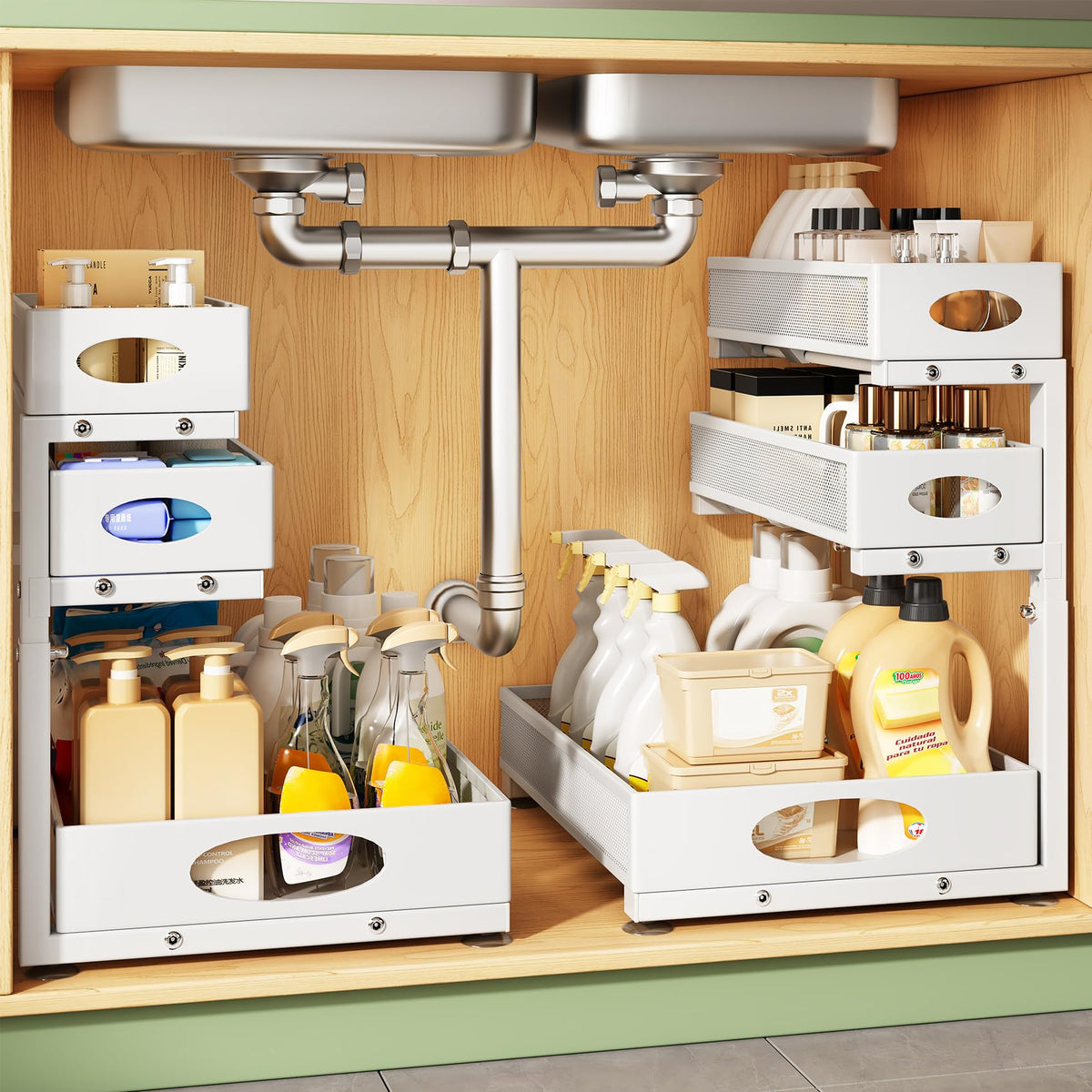 Kitstorack Under Sink Organizer 3-Tier Slide Out Dra | All Products - Image 1