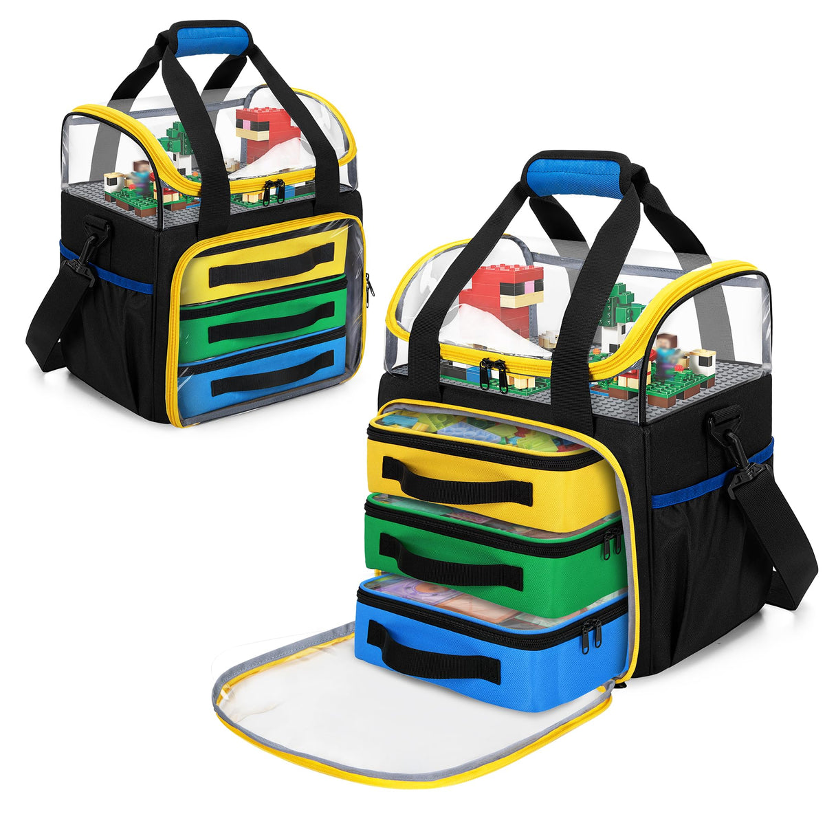 Rexmica 4 Packs Toy Storage Organizer Pouch Bag Compatible - Image 1