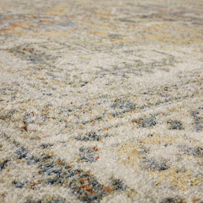 Mohawk Home Nyx Floral Ornamental Cream 2' x 2' 11" Area Rug Perfect for Living Room, Dining Room, Office