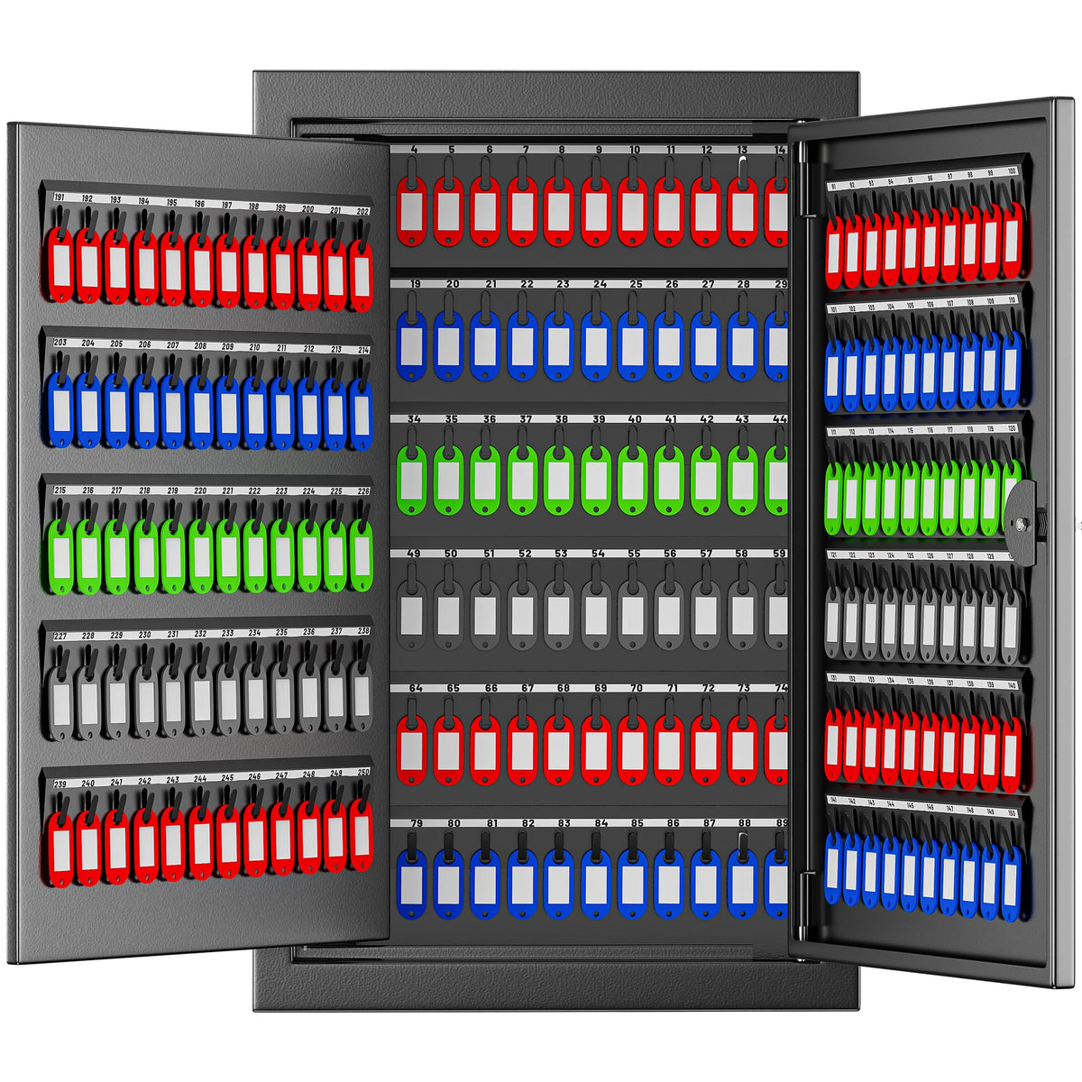 250 Position Wall Mounted Key Lock Box, Key Cabinet with Drop - Image 1