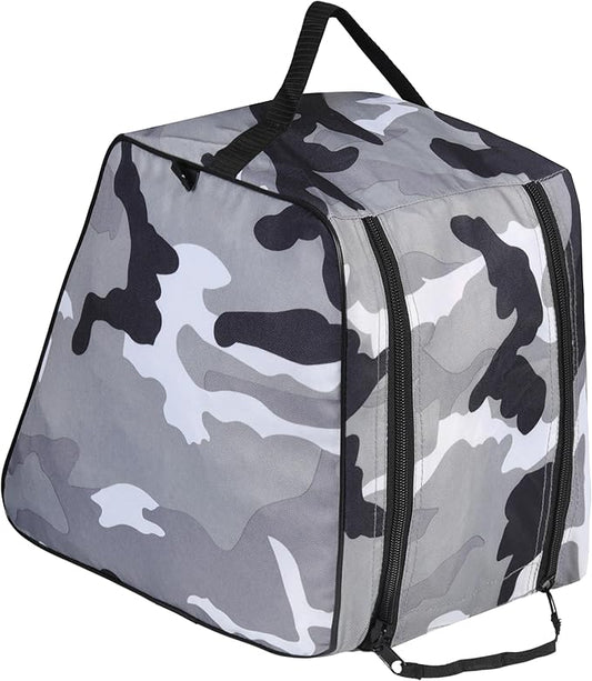 Shoe Bag Waterproof Sports Golf Boot Bag | Odor-Resistant Gym Kit Organiser Storage | Hiking Travel Dust-Proof Storage Bag for Wellington, Cowboy, Football, Rugby, Cricket Shoe (Gray Camo)