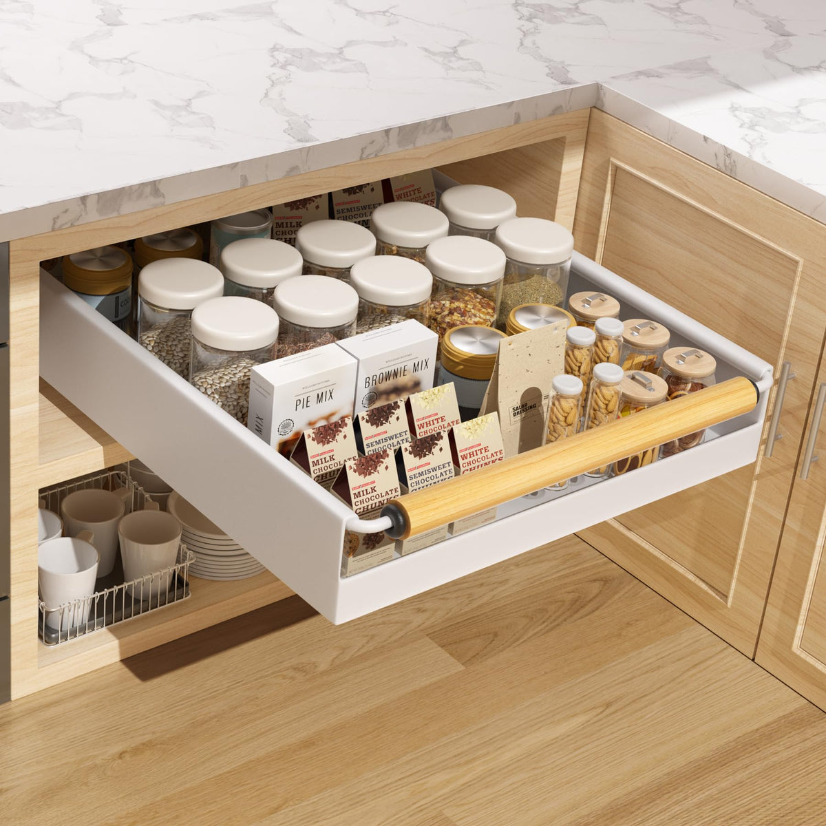 Pull Out Cabinet Organizer, 15.3'' Deep Expandable S | Pull Out Organi - Image 1