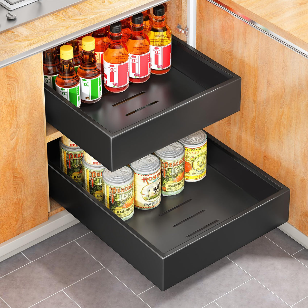 Pull out Cabinet Organizer, 21"Deep, 11.8"Wide Full- | All Products - Image 1