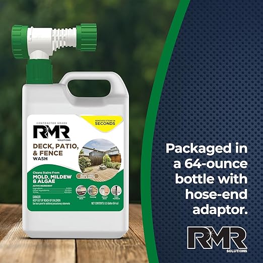 RMR Deck, Patio & Fence Wash - Commercial Grade Outdoor Stain Remover