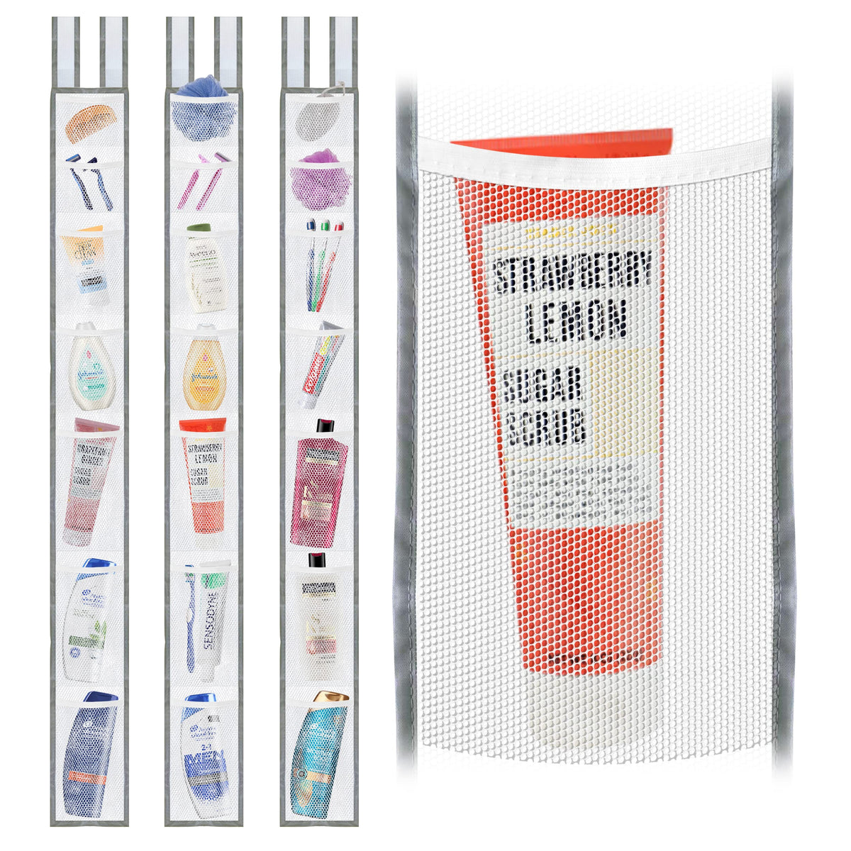 Skywin Hanging Mesh Shower Caddy, 7 Pockets, Quick D | All Products - Image 1