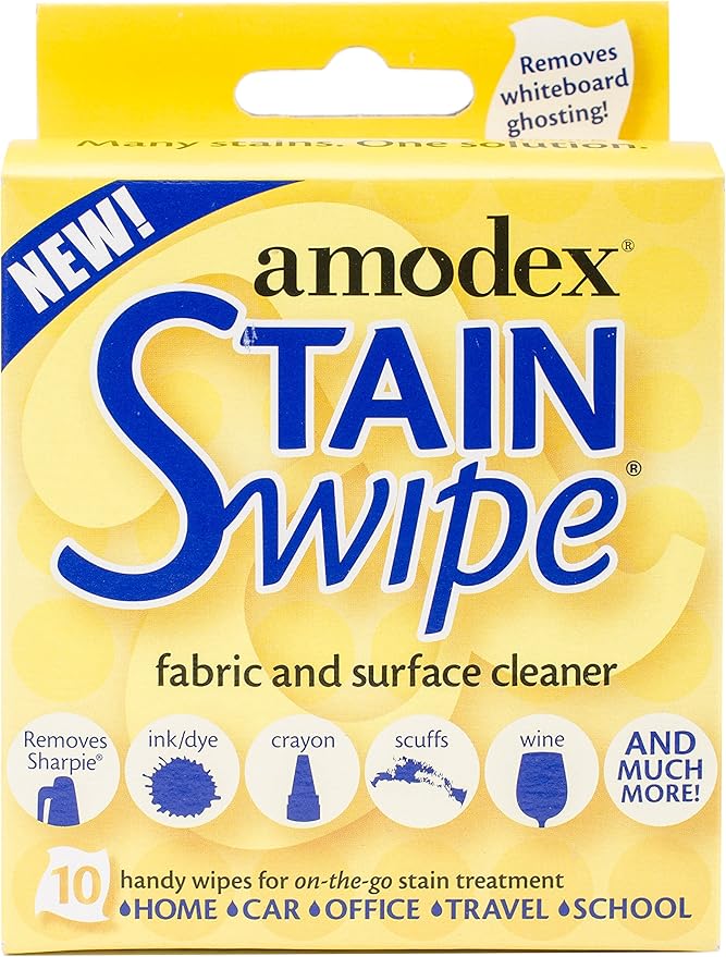 Amodex Products 10029 Stain Swipe Surface Cleaner Towelettes 10/Pkg