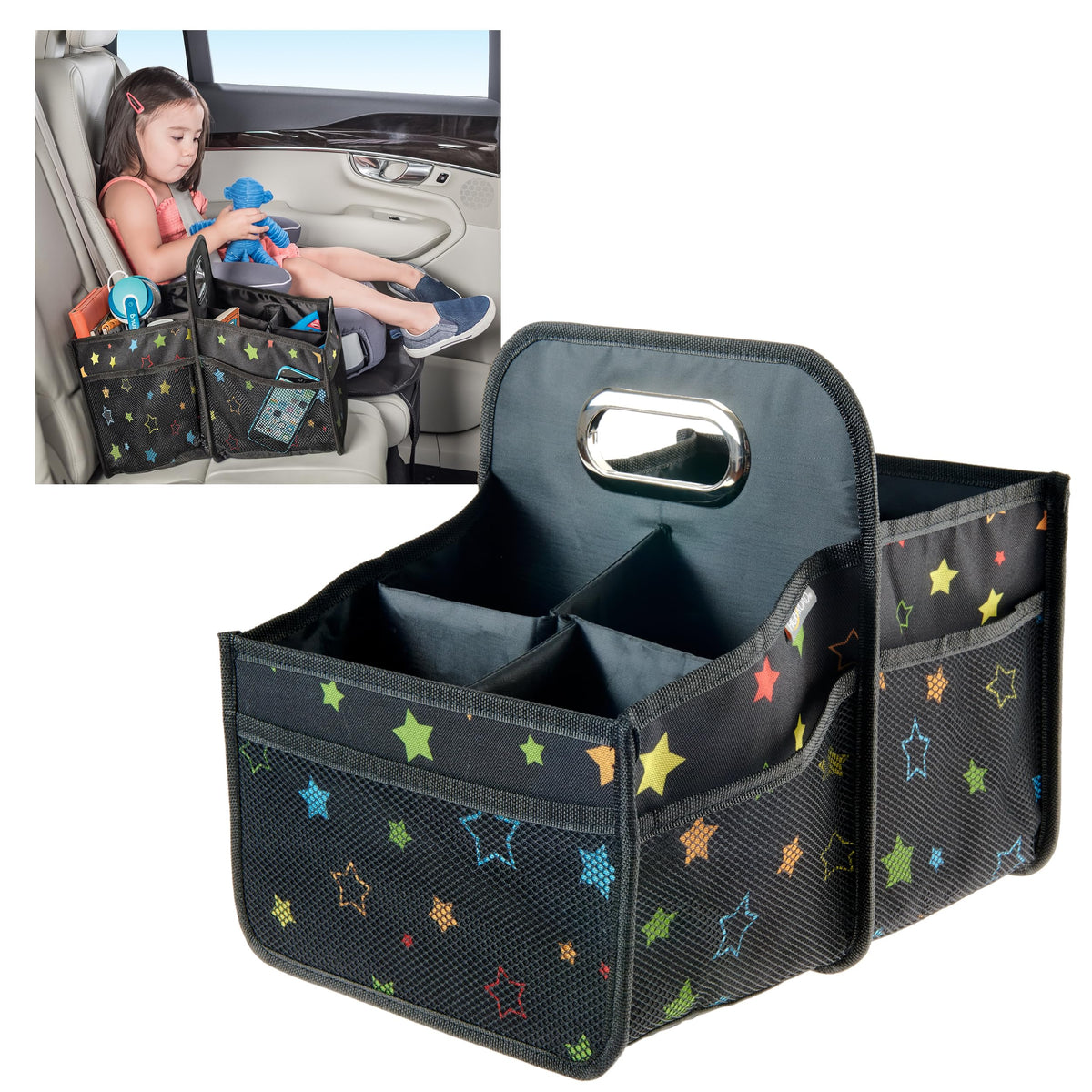 High Road Car Caddy Organizer with Cup Holders and Easy - Image 1