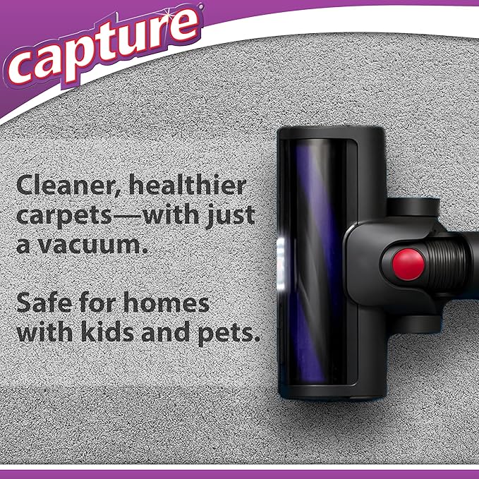 Capture Pre-Mist Soil Release for Carpet Dry Cleaner - Carpet Cleaning Pre Spray - Loosen Juice, Coffee & Wine Spill and Tough Rug Stains Eliminator - Multi-Purpose Cleaning Essentials - 24oz (2 Pack)