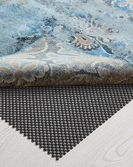 Veken 3x5 Ft Rug Pad Gripper for Hardwood Floors, Non Slip Black Rug Pads for Area Rugs, Thick Rug Grippers for Tile Floors, Under Carpet Anti Skid Mat, Keep Your Rugs Safe and in Place
