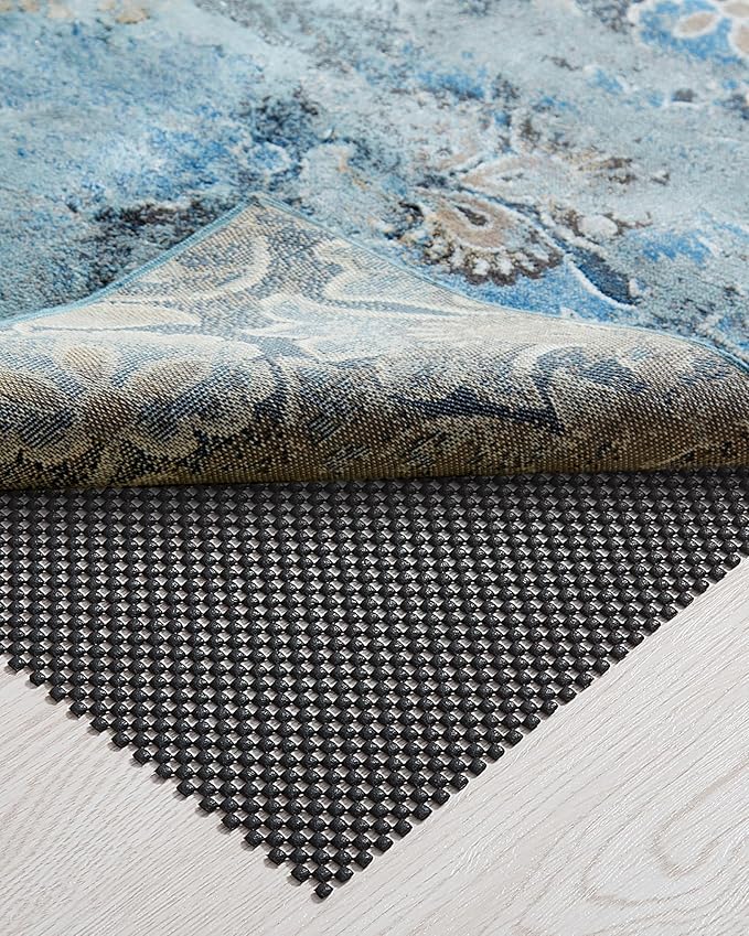 Veken 2x3 Ft Rug Pad Gripper for Hardwood Floors, Non Slip Black Rug Pads for Area Rugs, Thick Rug Grippers for Tile Floors, Under Carpet Anti Skid Mat, Keep Your Rugs Safe and in Place