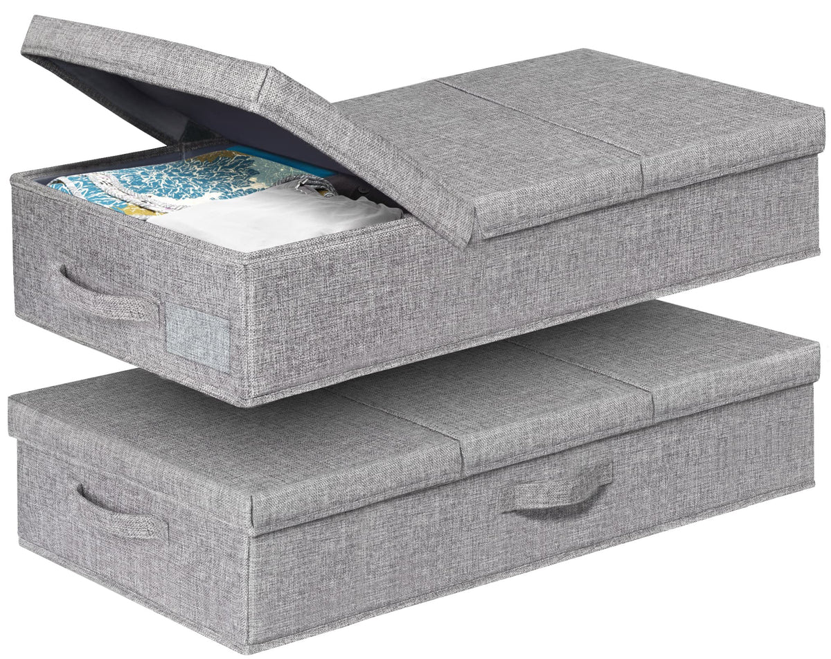 punemi 6 in Tall Under Bed Storage Containers with Lids, 2 Pack - Image 1