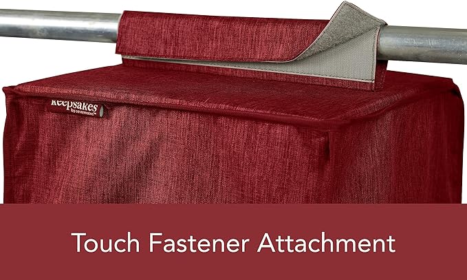 Covermates Keepsakes Hanging Closet Organizer - Heavy Duty Material, Sturdy Interior Shelves - Closet Storage, Red Heather