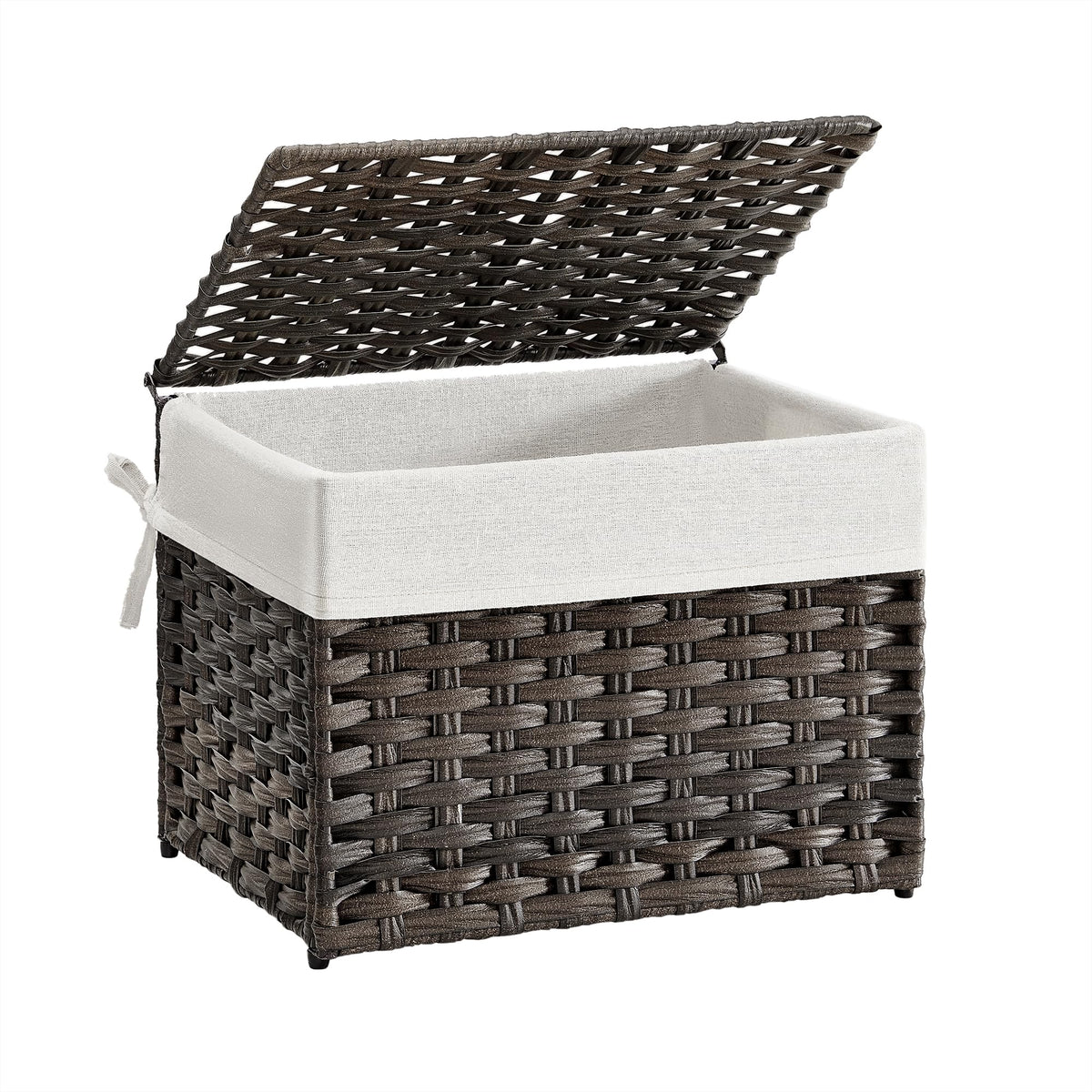 SONGMICS Woven Storage Basket with Lid, 9.2 Gallon ( | All Products - Image 1