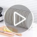 4 Pack Pot Lid Holder Kitchen Cabinet Dish Plate Rack Organizer - Image 8