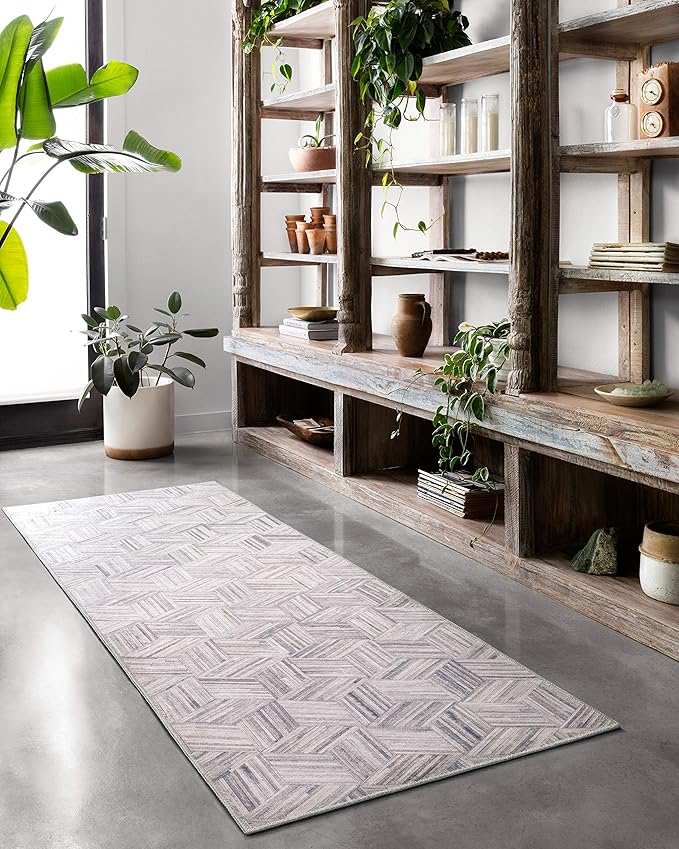 Loloi Maddox Collection MAD-07 Lt Grey/Ivory 2'-3" x 3'-9" Accent Rug