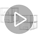 Vtopmart 4 Pack Stackable Clear Drawer with Dividers - Image 8