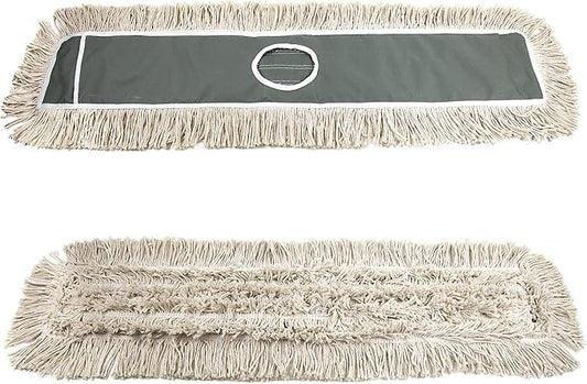 2 Pack of 48" Cotton Refills for Industrial Class Floor Dust mop Series Can be fit with Others (2 Pack of 48" Cotton Refill)