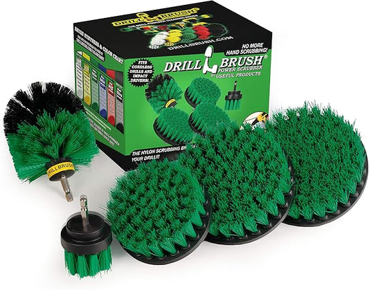 Kitchen Cleaning Supplies - Household Kitchen Cleaners - Drill Brush Kitchen Accessories - Oven Cleaning Tool - Stove Burners Cleaning Kit - Cast Iron Cleaning Kit - Home Cooktop Cleaning Brushes Kit
