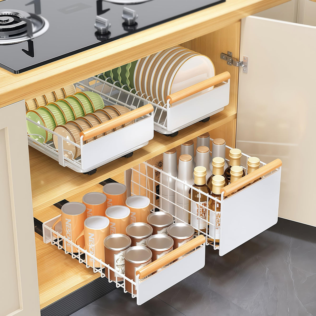 Pull Out Cabinet Organizer, Pull Out Basket Drawers | All Products - Image 1