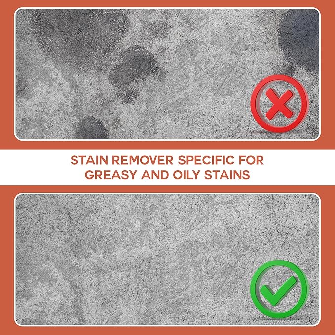 FABER Oil & Grease Stain Remover – Marble & Granite Cleaner – Easy to Use on Vertical Surfaces – Fast Acting Specific for Greasy and Oily Stains – Oil Spot Driveway Remover - 500ML