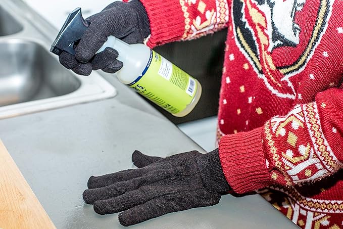 Heavy Weight 9OZ. Cotton Brown Jersey Work Gloves, Knit Wrist, Sold by Dozen (12-Pairs) - X-Large