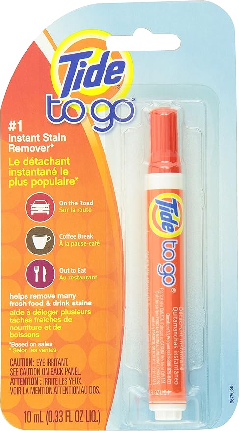 Tide to Go Instant Stain Remover Pen 1 Count, 0.33 Fl Oz, Iris