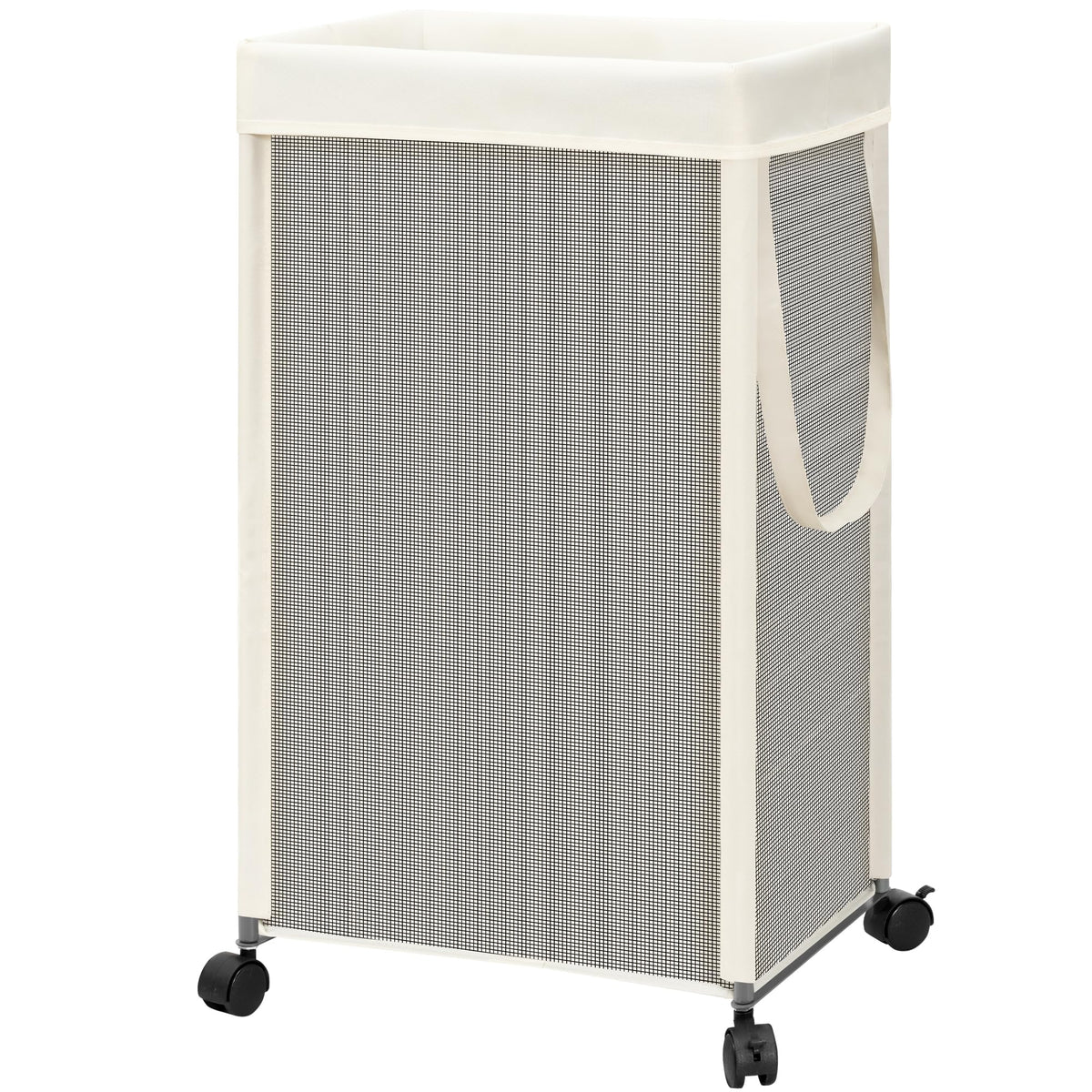 STORAGE MANIAC Laundry Hamper with Wheels, Rolling Laundry Basket - Image 1