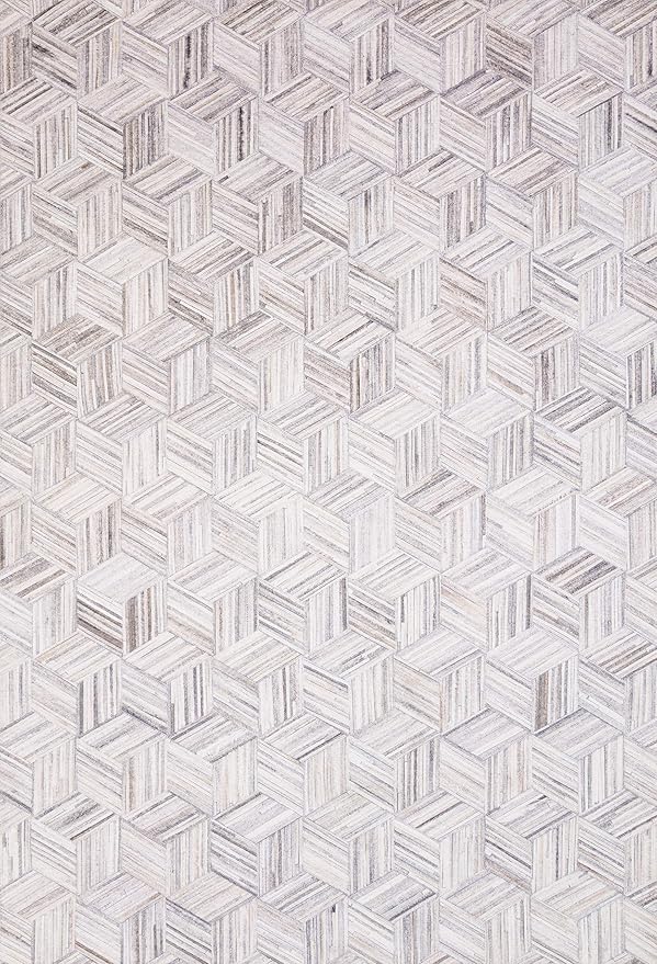 Loloi Maddox Collection MAD-07 Lt Grey/Ivory 3'-6" x 5'-6" Accent Rug