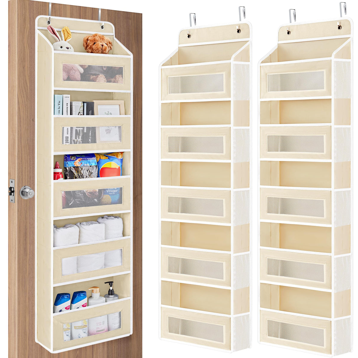 JARLINK Over the Door Organizer for Pantry, Bathroom - Image 1