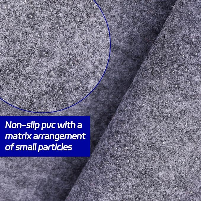 Non Slip Rug Pad 8 x 10 Ft, Extra Large Felt Under Rug Cushioning, Carpet Padding for Area Rugs on Hardwood, Laminate & Tile Floors, Keeps Rugs Secure