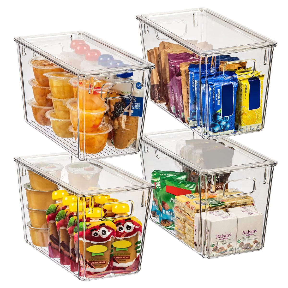ClearSpace Plastic Storage Bins with Lids for Pantry & Fridge, 4 - Image 1
