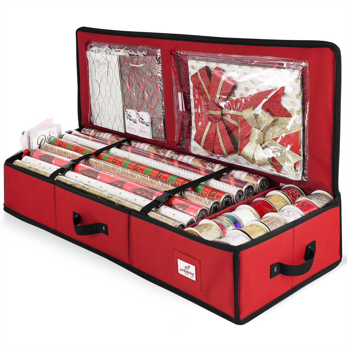 Hearth & Harbor Wrapping Paper Storage Container | Home Organization - Image 1