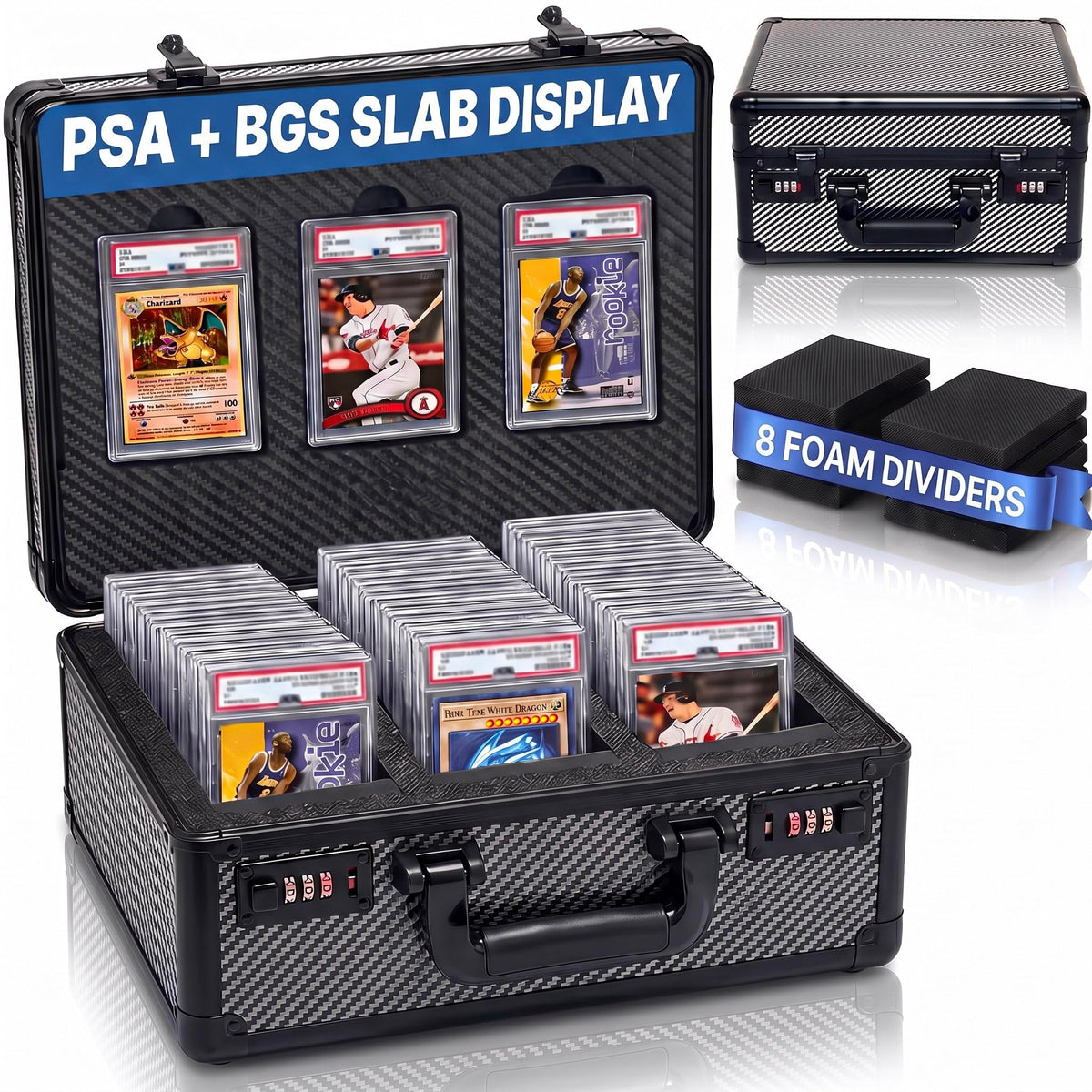 HiTekk Slab Case with Combination Lock | 120+ Slabs Graded - Image 1