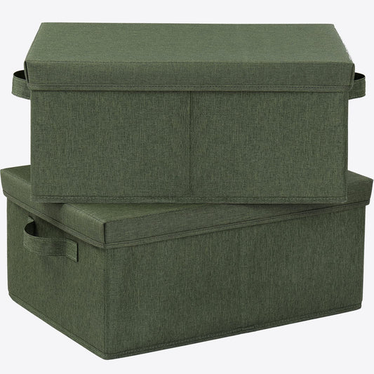 HOONEX Storage Bins with Lids for Organizing, Pack of 2 - Image 1