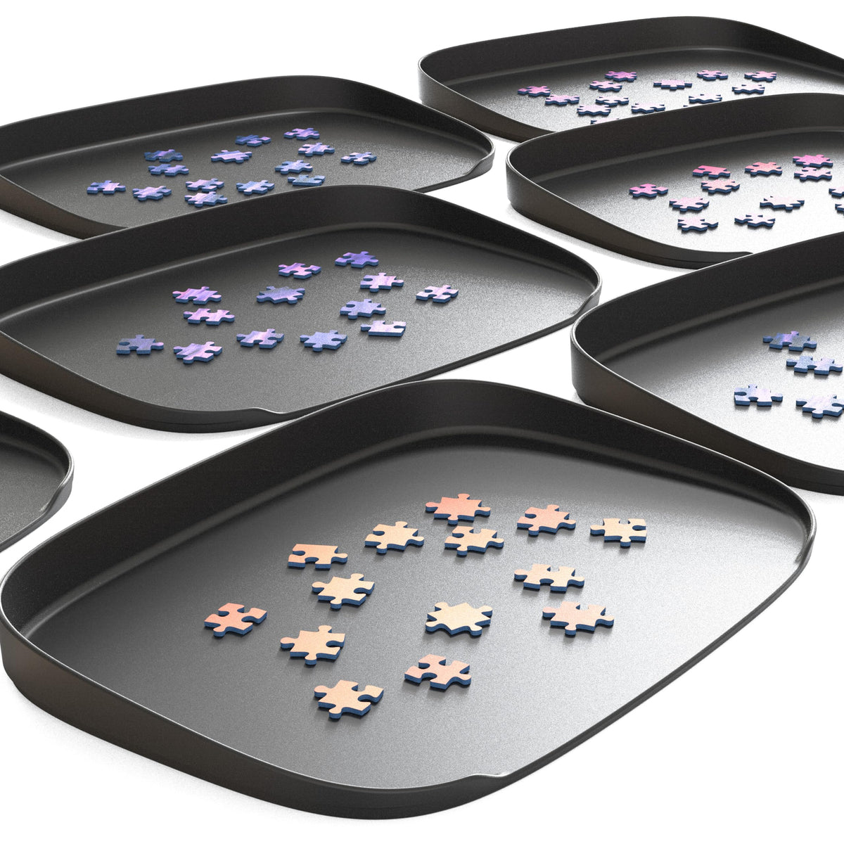 Puzzle Sorting Trays - Set of 12 - Up to 3000 Pieces - Unique - Image 1