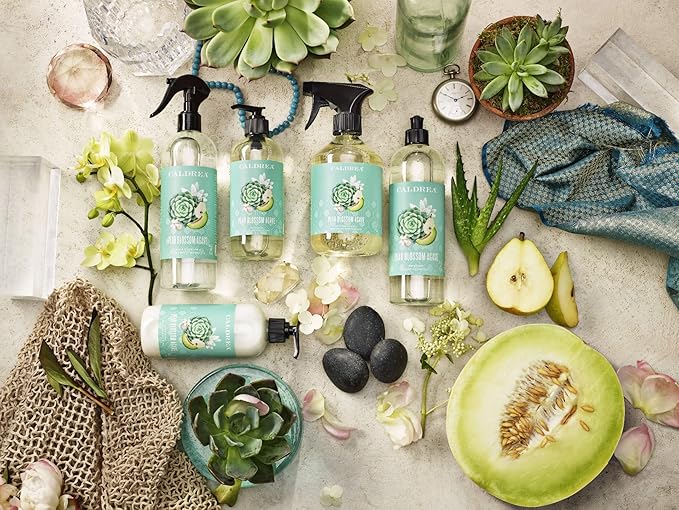 Caldrea Multi-surface Countertop Spray Cleaner, Made with Vegetable Protein Extract, Pear Blossom Agave, 16 oz, 3 Pack
