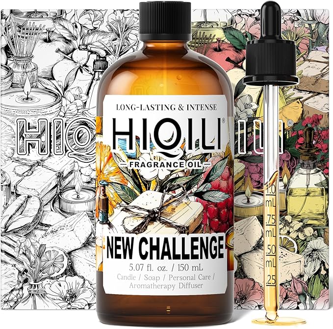 HIQILI New Challenge Fragrance Oil for Diffuser, Inspired by L.Coste Cha-llenge R-Fresh, Candle & Soap Making, Hotel Collection, Long-Lasting Scent - 5.07 Fl Oz