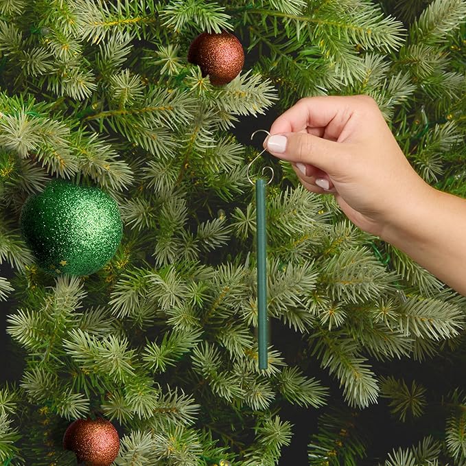 Scentsicles O Christmas Tree and Snowberry Pine Scented Christmas Ornaments with Hooks - 2 Pack (2 Bottles, 12 Sticks Total)