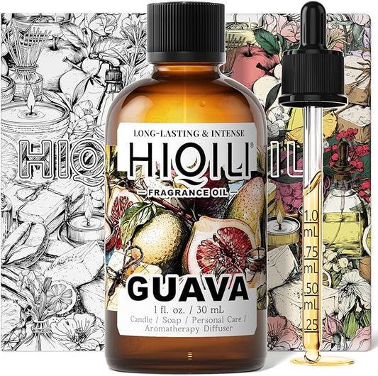 HIQILI Guava Fragrance Oil for Candle and Soap Making - 1 Fl Oz