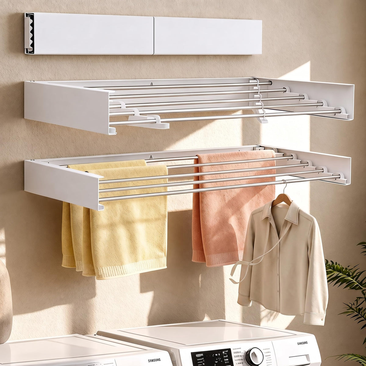 Wall Mounted Clothes Drying Rack for Laundry Room | Laundry & Clothing - Image 1