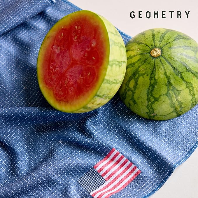 GEOMETRY Bar Towels for Kitchen Premium Towels for Cleaning Dishes & Glassware - Absorbent & Fast Drying Kitchen Towels - Gradient Star, 12" x 14" - 1-Piece