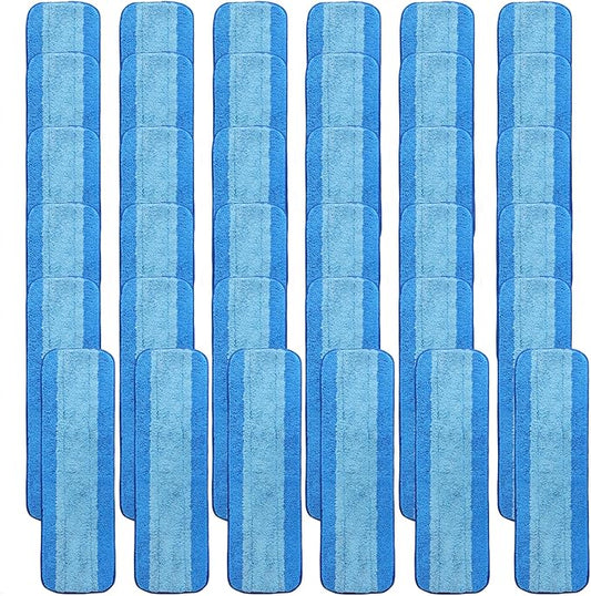 36 Pack Microfiber Cleaning Pads, Reusable Microfiber Mop Pads for 18 Inch Mop, Hardwood Floor Replacement Cleaning Mop Pads, Machine Washes