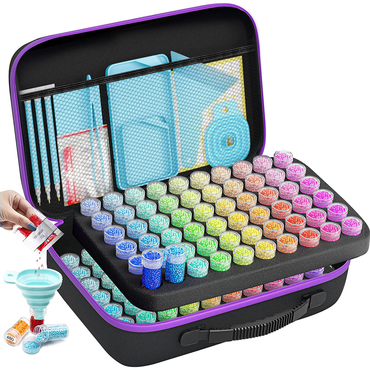 ARTDOT 120 Slots Storage Container for Diamond Art Kits - Image 1