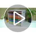 SANFURNEY 12 Slots Scrapbook Paper Organizer for Sizes 12" x 12" - Image 8