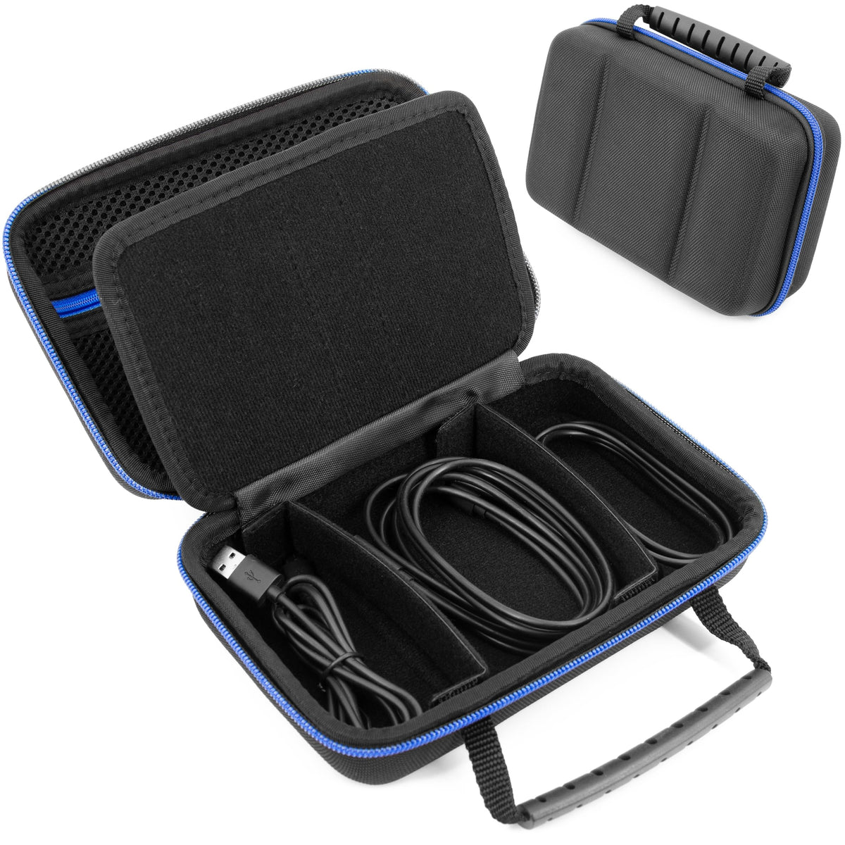 CASEMATIX Hard Shell Electronics Organizer Travel Case with 2 - Image 1